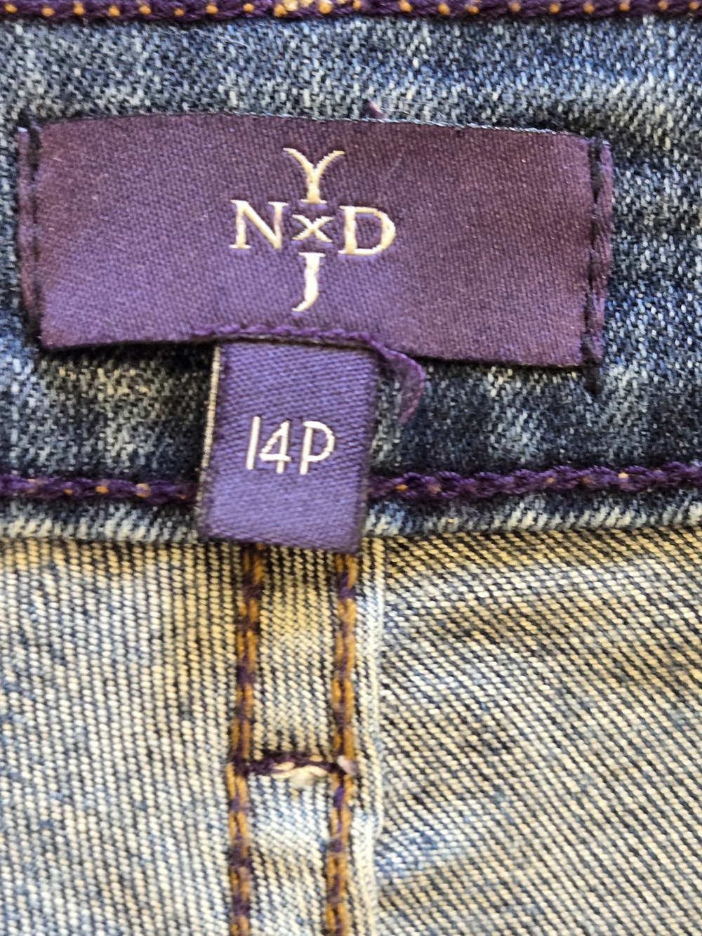 NYDJ Women's Dark Blue  Jeans Size 14P EUC - Picture 4 of 7
